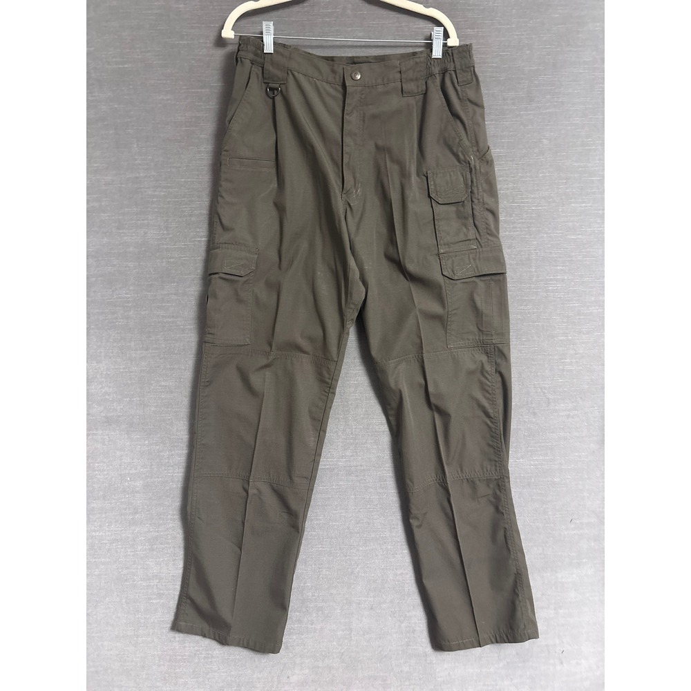 5.11 Tactical Cargo Pants 36x34 Green Cotton Taclite Pro Ripstop Utility Outdoor